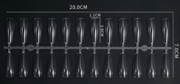 240 Matte Nageltips Dual System