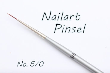 Nailartpinsel N5/0 Silber - Set 5stk