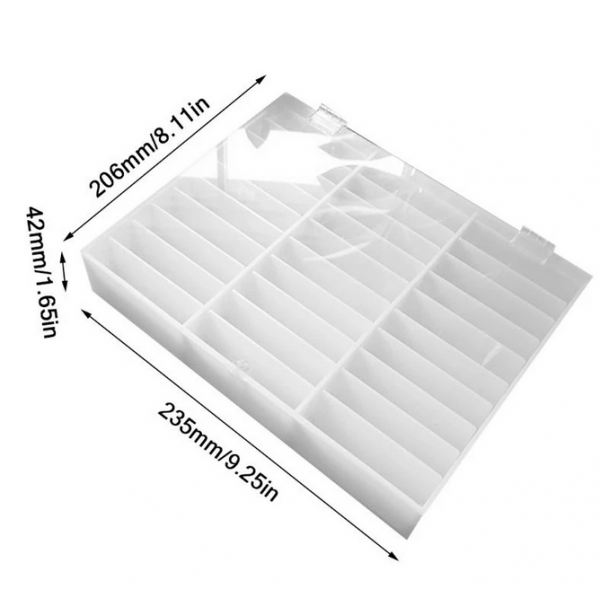 Nageltips Aufbewahrungs Box Weiß