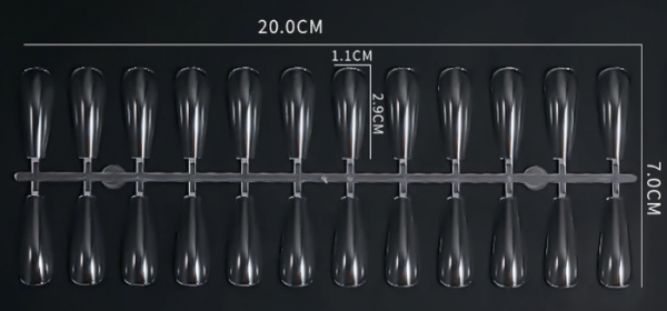 240 Matte Nageltips Dual System