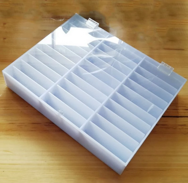 Nageltips Aufbewahrungs Box Weiß
