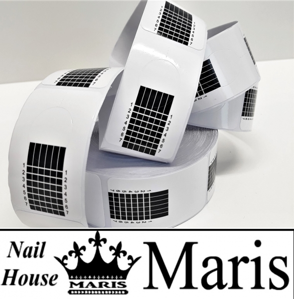 Schablonenrolle eckig Weiß