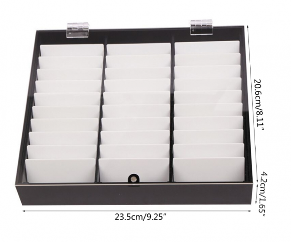 Nageltips Aufbewahrungs Box Schwarz